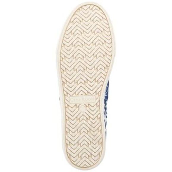 CLUBROOM Mens Navy Palm Goring Tate Round Toe Platform Slip On Sneakers 7.5 M - Picture 4 of 4